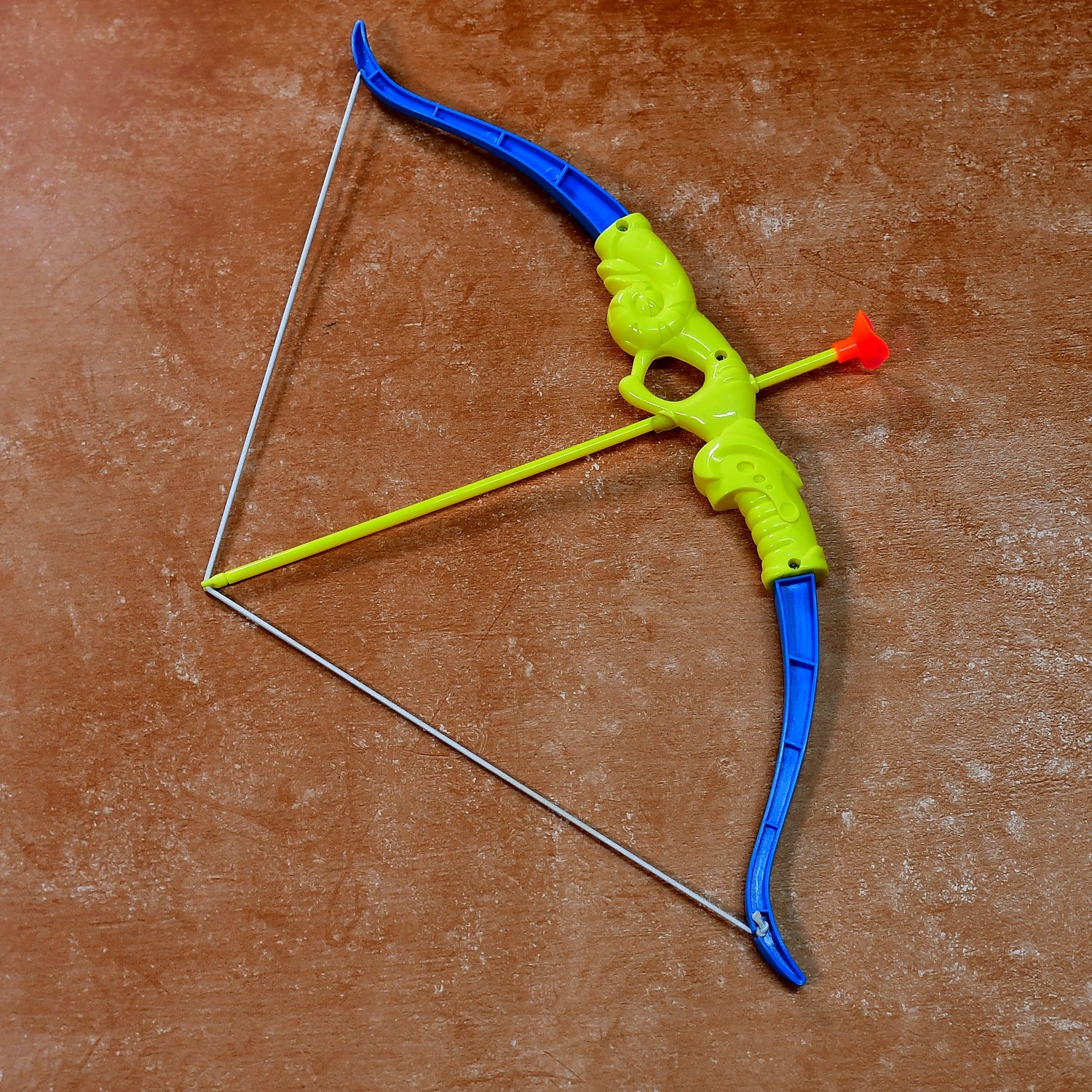 4438 Plastic Archery Bow and Arrow Toy Set with single knife and 3pc Arrow and Target Board. DeoDap 4438 Plastic Archery Bow and Arrow Toy Set with single knife and 3pc Arrow and Target Board. DeoDap